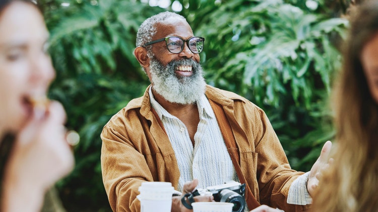 Man smiling