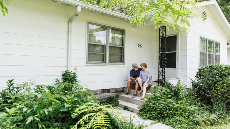 couple with house